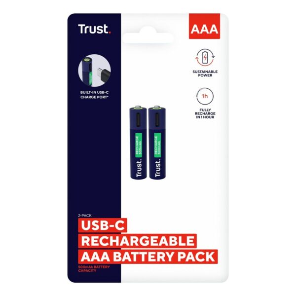 Batterien Trust 25585 500 mAh AAA 3,7 V (2 Stück) – Bild 5