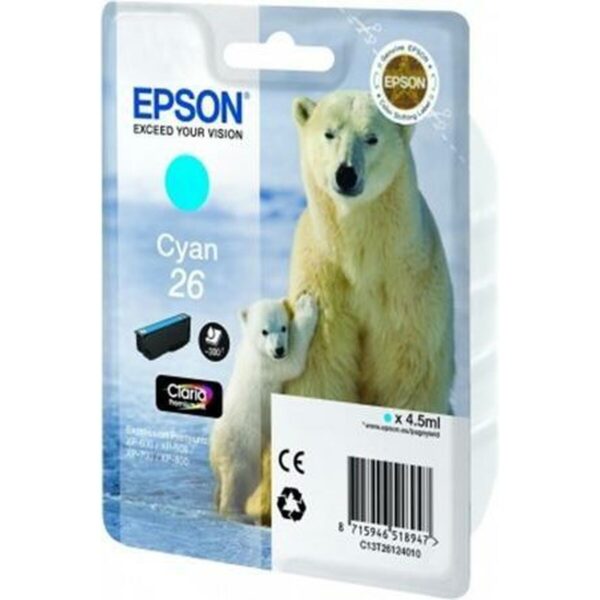 Original Tintenpatrone Epson C13T26124012 Türkis – Bild 2