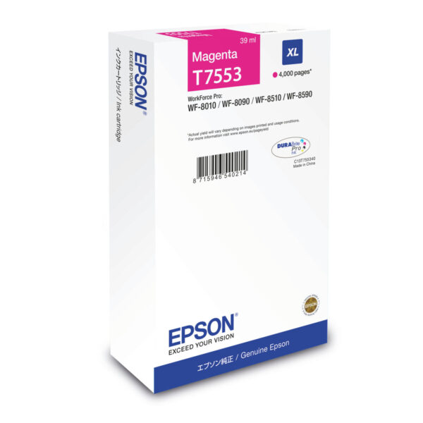 Original Tintenpatrone Epson C13T755340 Magenta – Bild 2