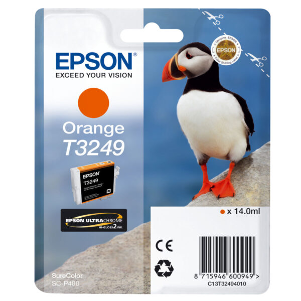 Original Tintenpatrone Epson T3249 Orange Orange – Bild 2