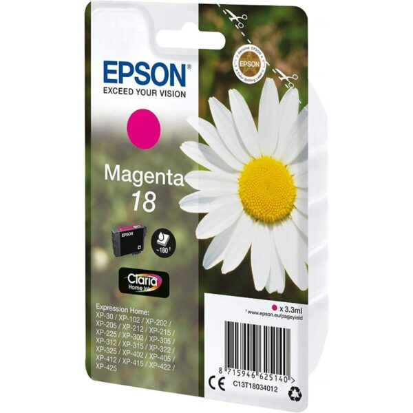 Original Tintenpatrone Epson C13T18034012 Magenta – Bild 3