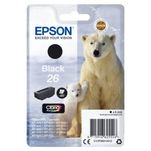 Original Tintenpatrone Epson C13T26014012 Schwarz