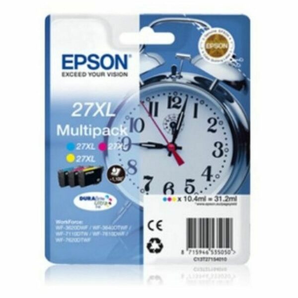 Original Tintenpatrone Epson 27XL Schwarz Bunt Zyanblau/Magenta/Gelb – Bild 2