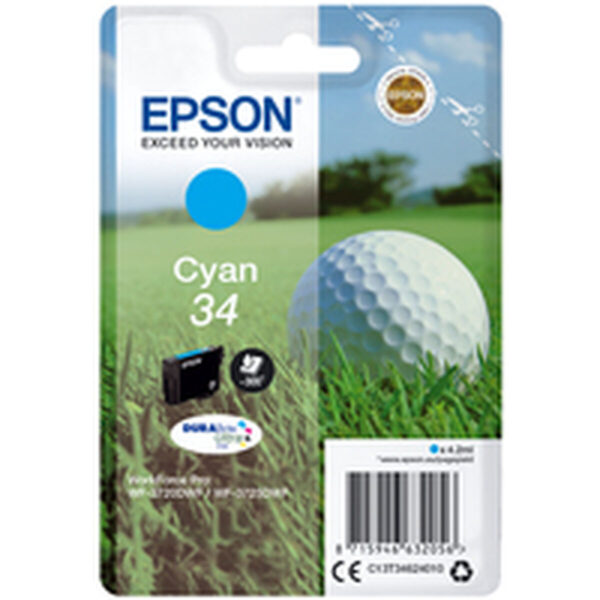 Original Tintenpatrone Epson C13T34624010 Türkis – Bild 2