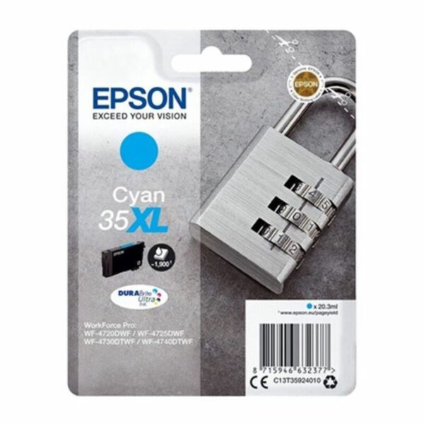 Original Tintenpatrone Epson C13T35924010 Türkis – Bild 2