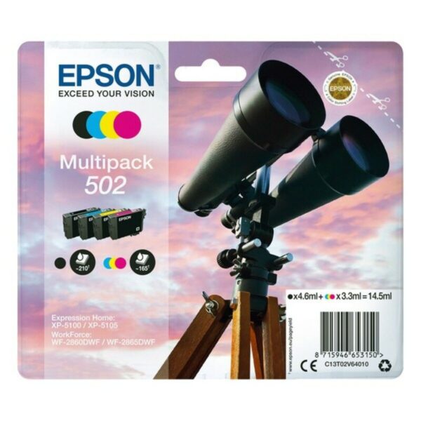 Kompatibel Tintenpatrone Epson C13T02V64010 14,5 ml Schwarz Bunt Schwarz/Zyanblau/Magenta/Gelb – Bild 2