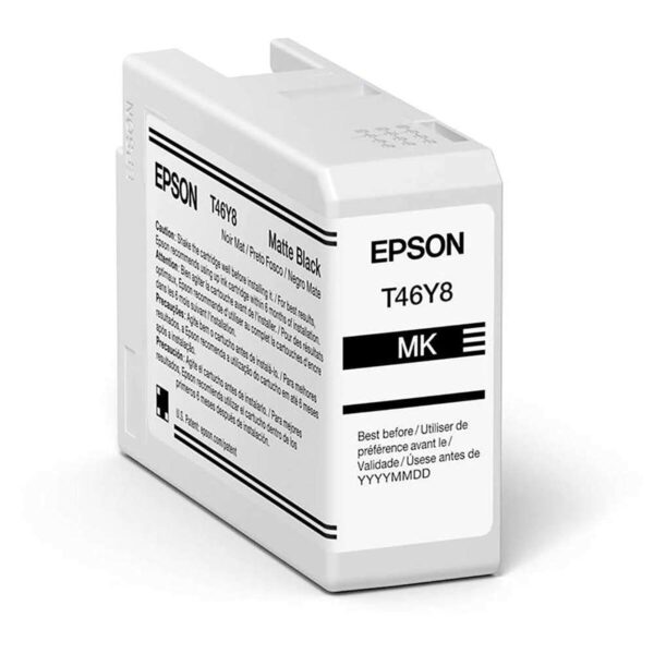 Original Tintenpatrone Epson C13T47A800 Schwarz Matte Hinterseite – Bild 2