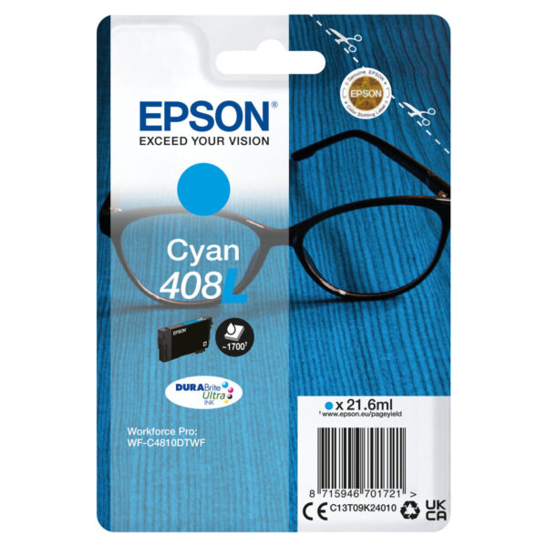 Original Tintenpatrone Epson C13T09K24010 Türkis – Bild 2