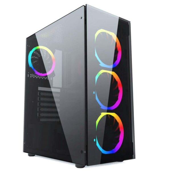 ATX Semi-Tower Gehäuse GEMBIRD CCC-FC-1500RGB Schwarz