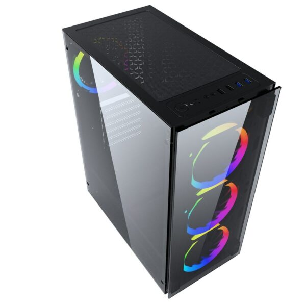 ATX Semi-Tower Gehäuse GEMBIRD CCC-FC-1500RGB Schwarz – Bild 4
