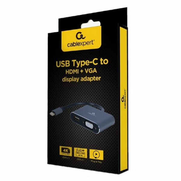 USB-zu-VGA/HDMI-Adapter GEMBIRD A-USB3C-HDMIVGA-01 – Bild 2
