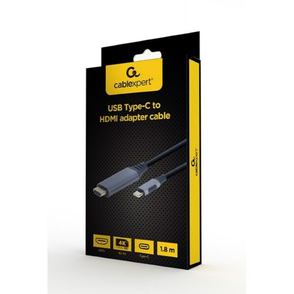 USB-C zu HDMI-Kabel GEMBIRD CC-USB3C-HDMI-01-6 Schwarz Grau 1,8 m – Bild 3
