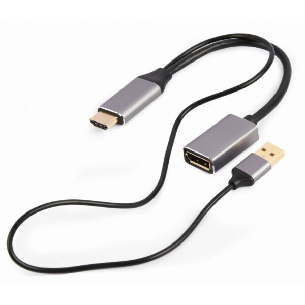 DisplayPort-zu-HDMI-Adapter GEMBIRD A-HDMIM-DPF-02 Schwarz 4K Ultra HD (1 Stück)