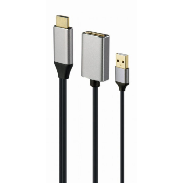 DisplayPort-zu-HDMI-Adapter GEMBIRD A-HDMIM-DPF-02 Schwarz 4K Ultra HD (1 Stück) – Bild 2
