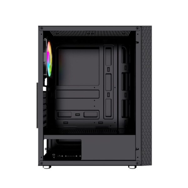 ATX Semi-Tower Gehäuse GEMBIRD Fornax 2500 ARGB Schwarz Bunt – Bild 8