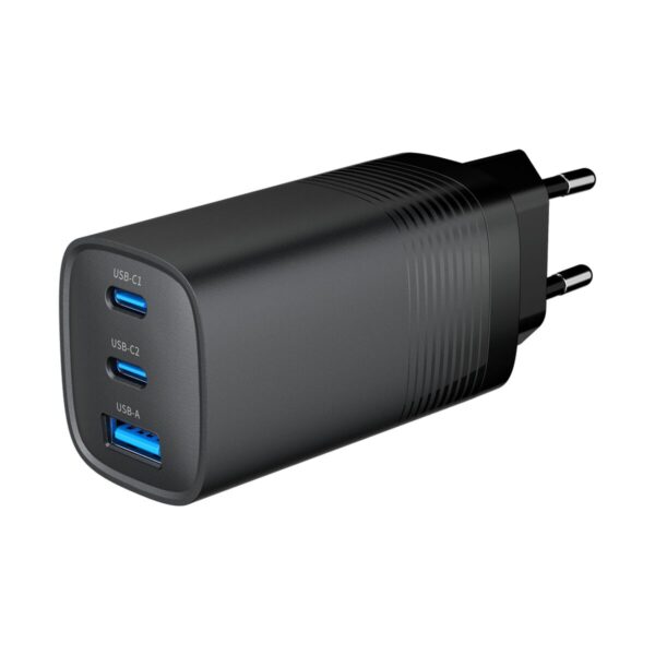 Wandladegerät GEMBIRD TA-UC-PDQC65-01-BK Schwarz 65 W (1 Stück) – Bild 2
