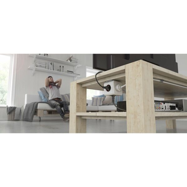 Würfel mit Steckdosenanschluss Allocacoc PowerCube Extended USB Type E Schwarz Würfel (1,5 m) – Bild 5
