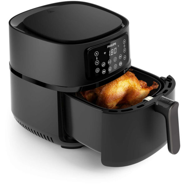 Heißluftfritteuse Philips HD9285/93 Schwarz Silberfarben 2000 W 1,4 Kg 7,2 L – Bild 2