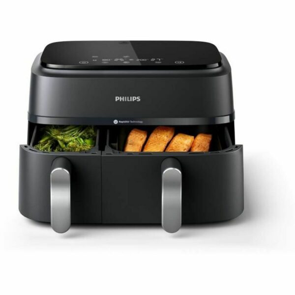 Heißluftfritteuse Philips NA351/00 Schwarz Silberfarben 2750 W 9 L