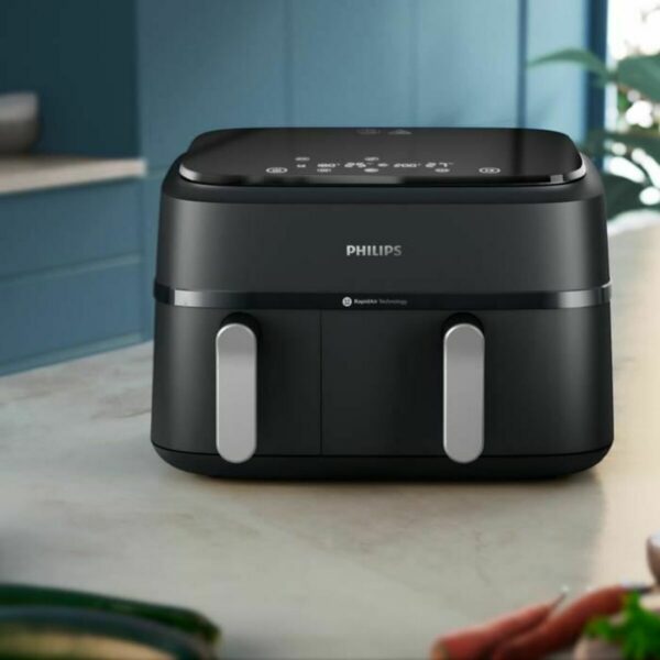 Heißluftfritteuse Philips NA351/00 Schwarz Silberfarben 2750 W 9 L – Bild 7