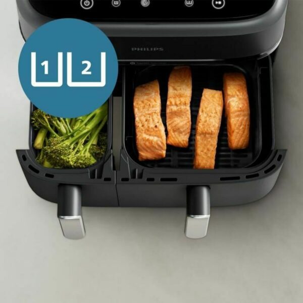 Heißluftfritteuse Philips NA351/00 Schwarz Silberfarben 2750 W 9 L – Bild 8