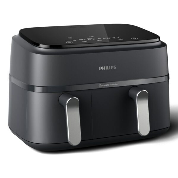 Heißluftfritteuse Philips NA351/00 Schwarz Silberfarben 2750 W 9 L – Bild 2