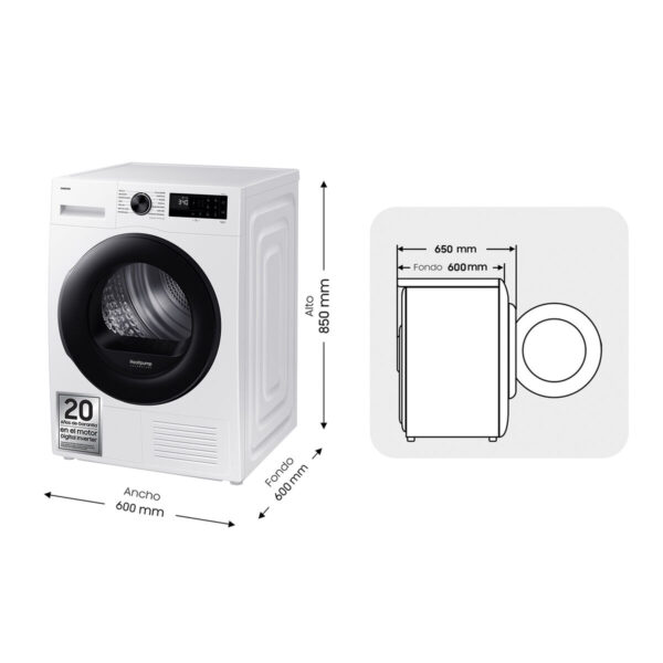Trockner Samsung SECADORA9KGCONINTELIGENCIAARTI 9 kg – Bild 2