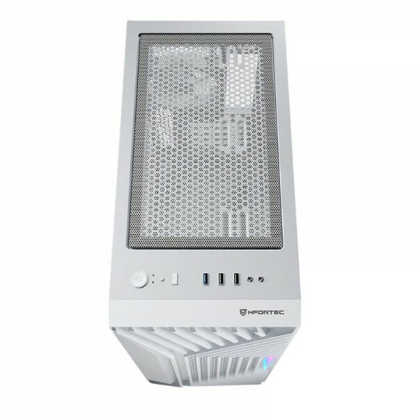 ATX Semi-Tower Gehäuse Nfortec NF-CS-NERVIA-W Weiß – Bild 7