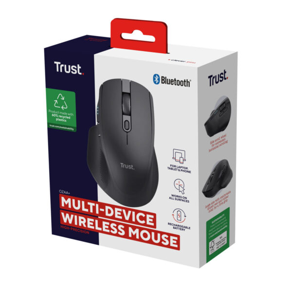 Schnurlose Mouse Trust 24820 Schwarz 3200 DPI – Bild 2