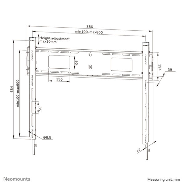 TV Halterung Neomounts WL30-750BL18 43" – Bild 6