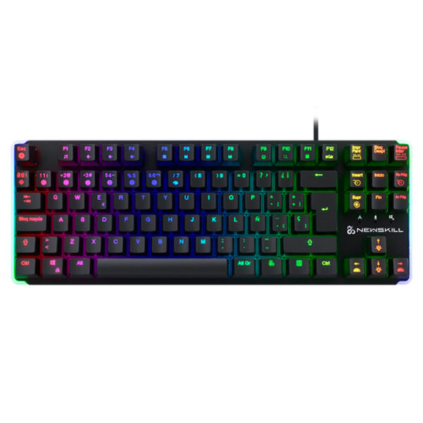 Tastatur mit Maus Newskill NS-KB-GUNGNYRT-GAT-R Schwarz Spanisch QWERTY – Bild 2