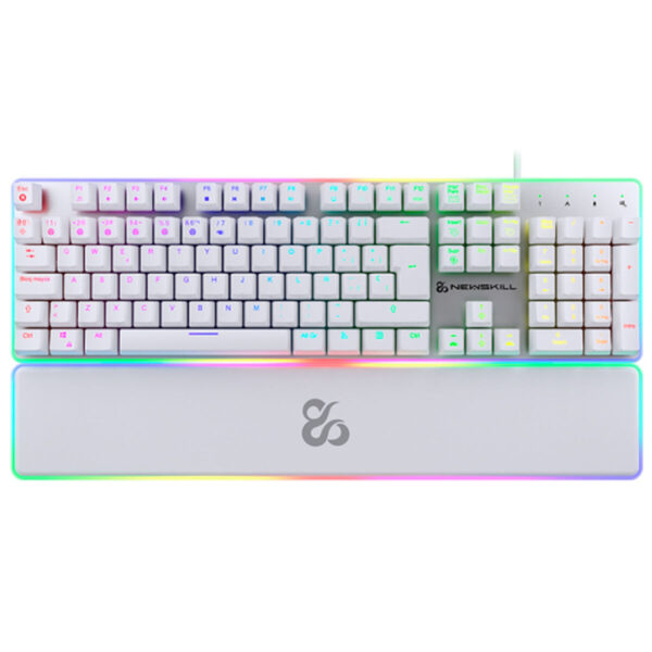 Tastatur Newskill NS-KB-GUNGNYR-GAT-RE Weiß Qwerty Spanisch QWERTY – Bild 5