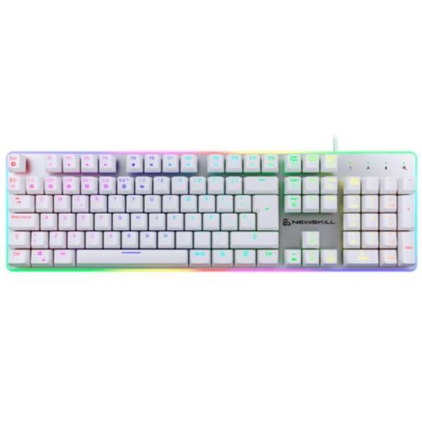 Tastatur Newskill NS-KB-GUNGNYR-GAT-RE Weiß Qwerty Spanisch QWERTY – Bild 3