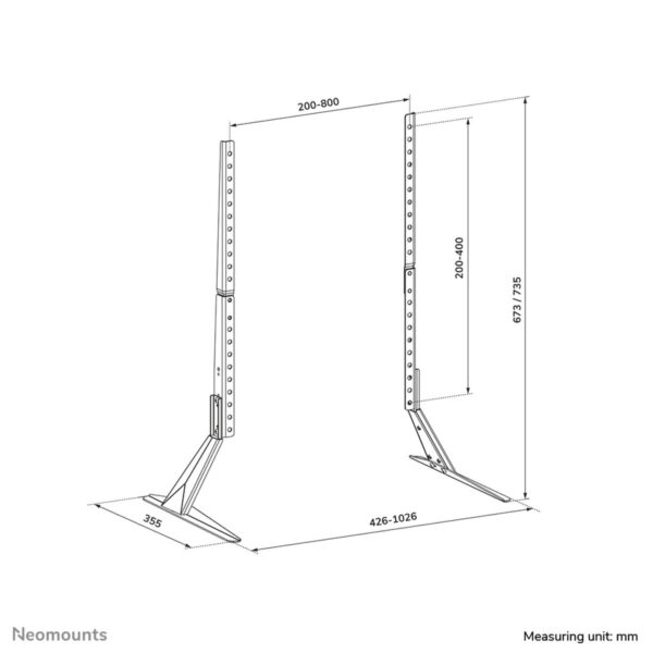 Bildschirm-Träger für den Tisch Neomounts DS45-430BL19 75" – Bild 8