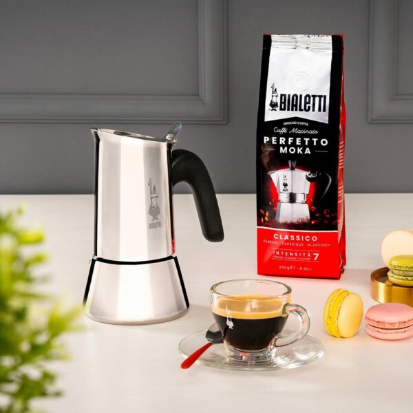 Italienische Kaffeemaschine Bialetti 0007254 Silberfarben Edelstahl 4 Kopper 200 ml – Bild 6