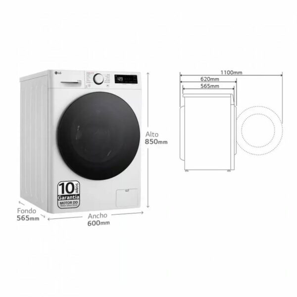 Intelligente Waschmaschine-Trockner LG F4DR6011AGW 11 kg/6 kg 1400 rpm – Bild 3