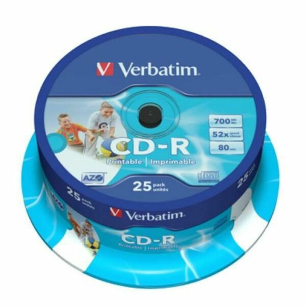 Druckfähige CD-R Verbatim 25 Stück – Bild 2
