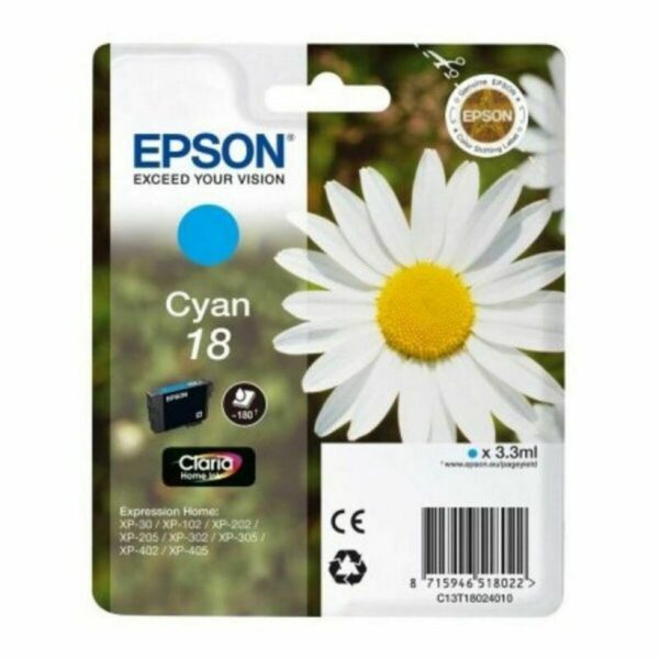 Original Tintenpatrone Epson C13T18024012 Blau Türkis – Bild 2