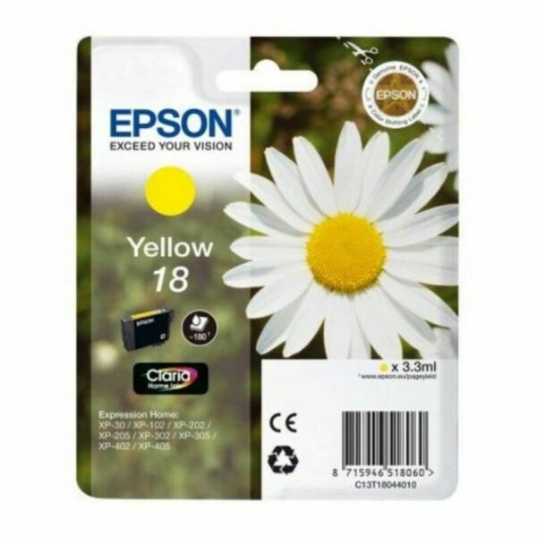 Original Tintenpatrone Epson Cartucho 18 amarillo Gelb – Bild 2