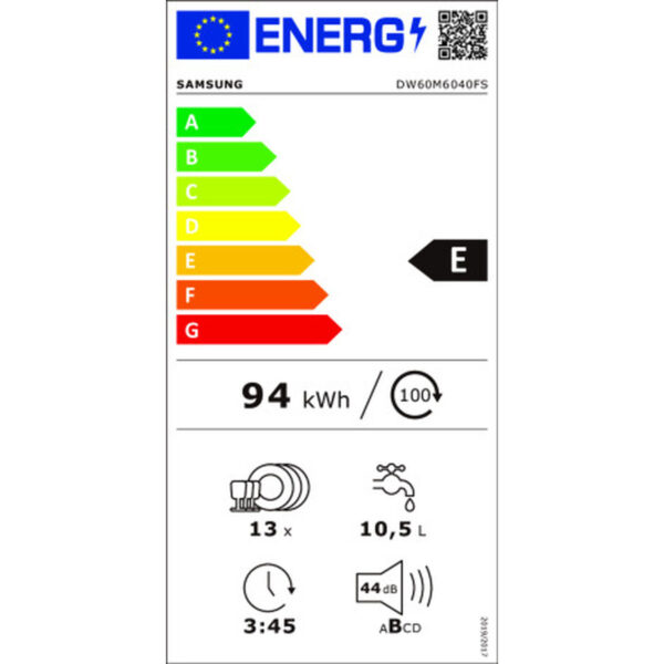 Geschirrspüler Samsung DW60M6040FS/EC 60 cm – Bild 8