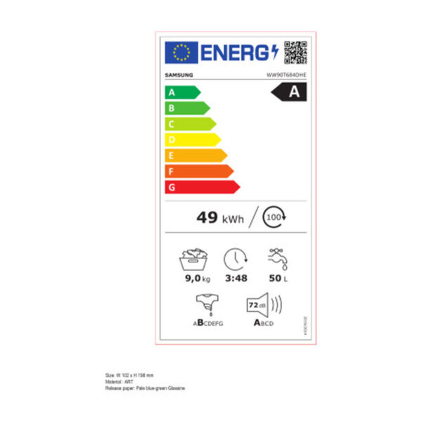 Waschmaschine Samsung WW90T684DHE/S3 60 cm 1400 rpm 9 kg – Bild 5