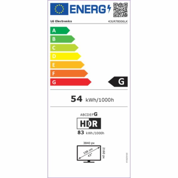 Smart TV LG 43UR78006LK 43" 4K Ultra HD LED LCD – Bild 2