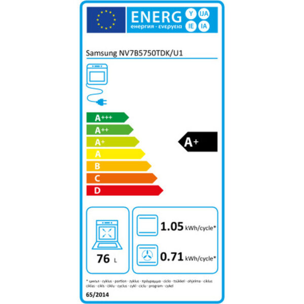 Pyrolytherd Samsung NV7B5750TDK/U1 3950 w 76 L – Bild 2