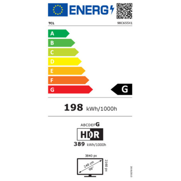 Smart TV TCL 98C655 4K Ultra HD QLED AMD FreeSync 98" – Bild 3