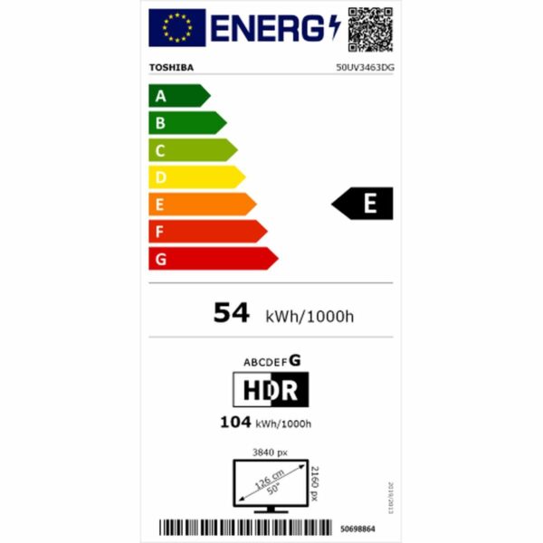 Smart TV Toshiba 50UV3463DG 4K Ultra HD 50" D-LED – Bild 3