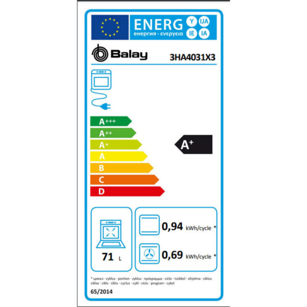 Herd Balay 3HA4031X3 3400 W 71 L – Bild 3