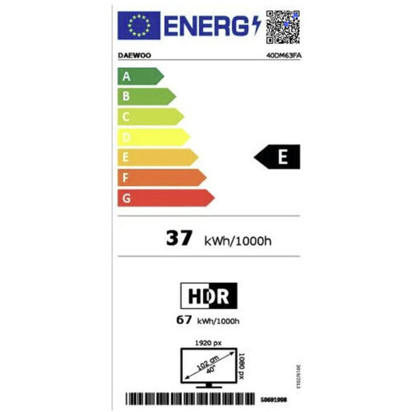 Smart TV Daewoo 40DM63FA Full HD 40" LED – Bild 3