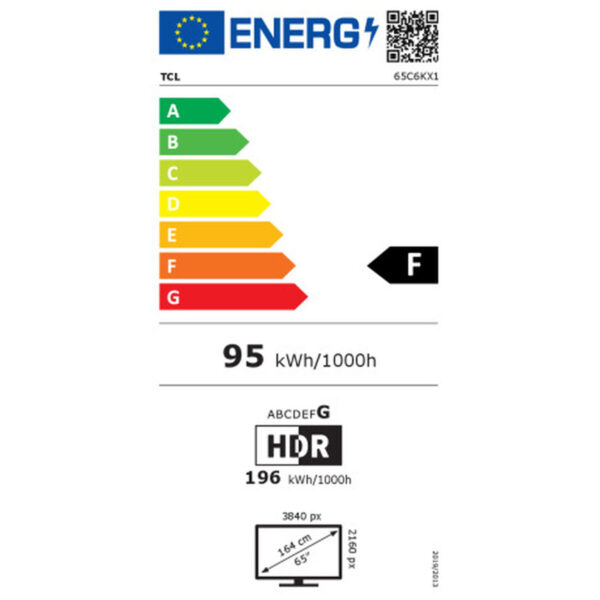 Smart TV TCL 65C6K 4K Ultra HD 65" HDR QLED – Bild 4