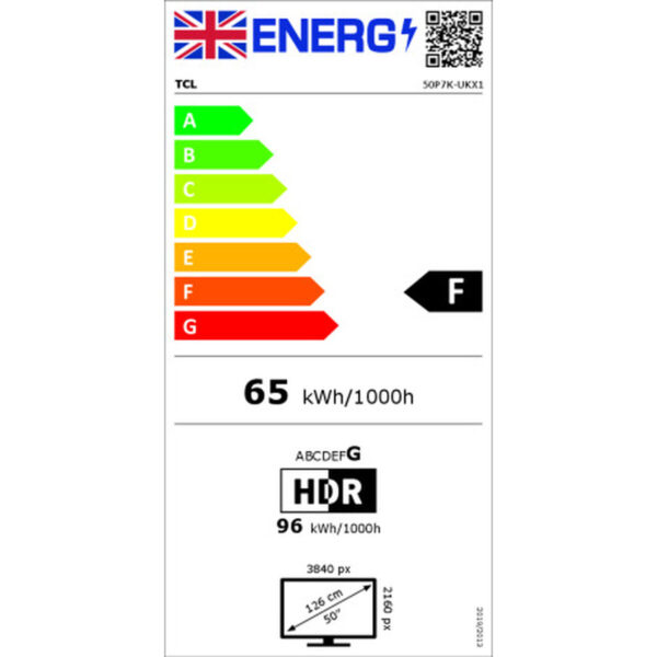 Smart TV TCL 50P7K 50" 4K Ultra HD HDR QLED – Bild 4