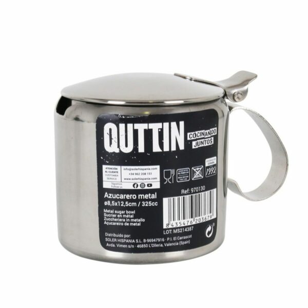 Zuckerdose Quttin Quttin 325 ml 8,5 x 12,5 cm Metall 11 x 7,7 x 8 cm (12 Stück) – Bild 2
